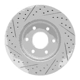 Dynamic Friction 2005-2025 Nissan Frontier Front Right Drilled & Slotted Geoperformance Rotor by Dynamic Friction Company 830-67092R