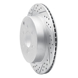 Dynamic Friction 2005-2012 Nissan Pathfinder Rear Left Drilled & Slotted Geoperformance Rotor by Dynamic Friction Company 830-67093L