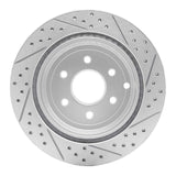 Dynamic Friction 2005-2012 Nissan Pathfinder Rear Left Drilled & Slotted Geoperformance Rotor by Dynamic Friction Company 830-67093L
