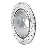 Dynamic Friction 2005-2012 Nissan Pathfinder Rear Left Drilled & Slotted Geoperformance Rotor by Dynamic Friction Company 830-67093L