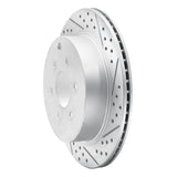 Dynamic Friction 2005-2012 Nissan Pathfinder Rear Right Drilled & Slotted Geoperformance Rotor by Dynamic Friction Company 830-67093R