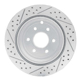Dynamic Friction 2005-2012 Nissan Pathfinder Rear Right Drilled & Slotted Geoperformance Rotor by Dynamic Friction Company 830-67093R