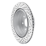Dynamic Friction 2005-2012 Nissan Pathfinder Rear Right Drilled & Slotted Geoperformance Rotor by Dynamic Friction Company 830-67093R