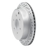 Dynamic Friction 2005-2025 Nissan XTerra Rear Left Drilled & Slotted Geoperformance Rotor by Dynamic Friction Company 830-67094L