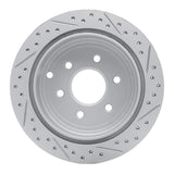 Dynamic Friction 2005-2025 Nissan XTerra Rear Left Drilled & Slotted Geoperformance Rotor by Dynamic Friction Company 830-67094L
