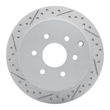 Dynamic Friction 2005-2025 Nissan XTerra Rear Left Drilled & Slotted Geoperformance Rotor by Dynamic Friction Company 830-67094L