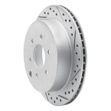 Dynamic Friction 2005-2025 Nissan Frontier Rear Right Drilled & Slotted Geoperformance Rotor by Dynamic Friction Company 830-67094R