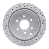 Dynamic Friction 2005-2025 Nissan Frontier Rear Right Drilled & Slotted Geoperformance Rotor by Dynamic Friction Company 830-67094R