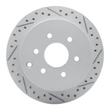 Dynamic Friction 2005-2025 Nissan Frontier Rear Right Drilled & Slotted Geoperformance Rotor by Dynamic Friction Company 830-67094R