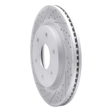 Dynamic Friction 2005-2007 Infiniti Qx56 Front Left Drilled & Slotted Geoperformance Rotor by Dynamic Friction Company 830-67096L