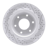 Dynamic Friction 2005-2007 Infiniti Qx56 Front Left Drilled & Slotted Geoperformance Rotor by Dynamic Friction Company 830-67096L