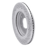 Dynamic Friction 2005-2007 Infiniti Qx56 Front Left Drilled & Slotted Geoperformance Rotor by Dynamic Friction Company 830-67096L