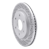 Dynamic Friction 2005-2007 Infiniti Qx56 Front Right Drilled & Slotted Geoperformance Rotor by Dynamic Friction Company 830-67096R