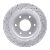 Dynamic Friction 2005-2007 Infiniti Qx56 Front Right Drilled & Slotted Geoperformance Rotor by Dynamic Friction Company 830-67096R
