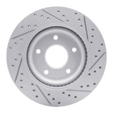 Dynamic Friction 2011-2019 Nissan Sentra Front Left Drilled & Slotted Geoperformance Rotor by Dynamic Friction Company 830-67100L