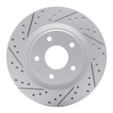 Dynamic Friction 2011-2019 Nissan Sentra Front Left Drilled & Slotted Geoperformance Rotor by Dynamic Friction Company 830-67100L