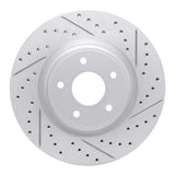 Dynamic Friction 2014-2019 Nissan Rogue Front Right Drilled & Slotted Geoperformance Rotor by Dynamic Friction Company 830-67104R