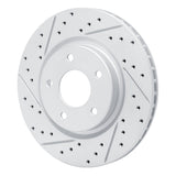 Dynamic Friction 2014-2023 Nissan Qashqai (Canada) Front Left Drilled & Slotted Geoperformance Rotor by Dynamic Friction Company 830-67106L