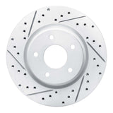 Dynamic Friction 2014-2023 Nissan Qashqai (Canada) Front Left Drilled & Slotted Geoperformance Rotor by Dynamic Friction Company 830-67106L