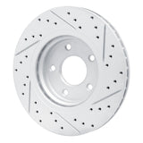 Dynamic Friction 2014-2023 Nissan Qashqai (Canada) Front Left Drilled & Slotted Geoperformance Rotor by Dynamic Friction Company 830-67106L
