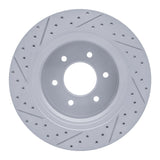 Dynamic Friction 2016-2024 Nissan Titan Xd Front Right Drilled & Slotted Geoperformance Rotor by Dynamic Friction Company 830-67108R