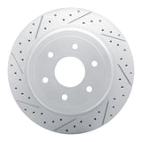 Dynamic Friction 2016-2024 Nissan Titan Xd Rear Left Drilled & Slotted Geoperformance Rotor by Dynamic Friction Company 830-67109L