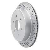 Dynamic Friction 2017-2024 Nissan Titan Rear Right Drilled & Slotted Geoperformance Rotor by Dynamic Friction Company 830-67110R