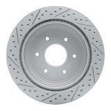 Dynamic Friction 2017-2024 Nissan Titan Rear Right Drilled & Slotted Geoperformance Rotor by Dynamic Friction Company 830-67110R