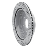 Dynamic Friction 2017-2024 Nissan Titan Rear Right Drilled & Slotted Geoperformance Rotor by Dynamic Friction Company 830-67110R