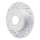 Dynamic Friction 2019-2026 Nissan Sentra Rear Left Drilled & Slotted Geoperformance Rotor by Dynamic Friction Company 830-67113L