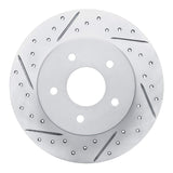 Dynamic Friction 2019-2026 Nissan Sentra Rear Left Drilled & Slotted Geoperformance Rotor by Dynamic Friction Company 830-67113L