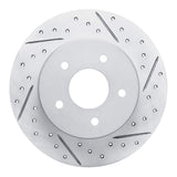 Dynamic Friction 2019-2026 Nissan Sentra Rear Right Drilled & Slotted Geoperformance Rotor by Dynamic Friction Company 830-67113R