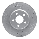 Dynamic Friction 2020-2026 Nissan Sentra Front Right Drilled & Slotted Geoperformance Rotor by Dynamic Friction Company 830-67114R