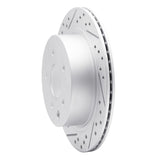 Dynamic Friction 2002-2006 Infiniti Q45 Rear Left Drilled & Slotted Geoperformance Rotor by Dynamic Friction Company 830-68006L
