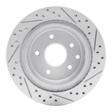 Dynamic Friction 2002-2006 Infiniti Q45 Rear Left Drilled & Slotted Geoperformance Rotor by Dynamic Friction Company 830-68006L