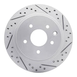 Dynamic Friction 2002-2006 Infiniti Q45 Rear Right Drilled & Slotted Geoperformance Rotor by Dynamic Friction Company 830-68006R
