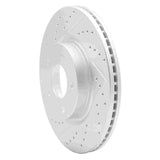 Dynamic Friction 2003-2005 Infiniti G35 Front Left Drilled & Slotted Geoperformance Rotor by Dynamic Friction Company 830-68007L