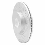 Dynamic Friction 2003-2005 Infiniti G35 Front Right Drilled & Slotted Geoperformance Rotor by Dynamic Friction Company 830-68007R