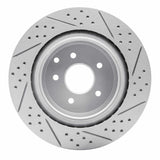 Dynamic Friction 2003-2008 Infiniti G35 Rear Left Drilled & Slotted Geoperformance Rotor by Dynamic Friction Company 830-68009L