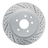 Dynamic Friction 2003-2008 Infiniti G35 Rear Right Drilled & Slotted Geoperformance Rotor by Dynamic Friction Company 830-68009R