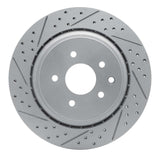 Dynamic Friction 2007-2015 Infiniti G37 Rear Left Drilled & Slotted Geoperformance Rotor by Dynamic Friction Company 830-68010L