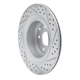 Dynamic Friction 2007-2015 Infiniti G37 Rear Left Drilled & Slotted Geoperformance Rotor by Dynamic Friction Company 830-68010L