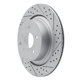 Dynamic Friction 2007-2015 Infiniti Q60 Rear Right Drilled & Slotted Geoperformance Rotor by Dynamic Friction Company 830-68010R