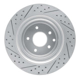 Dynamic Friction 2007-2015 Infiniti Q60 Rear Right Drilled & Slotted Geoperformance Rotor by Dynamic Friction Company 830-68010R