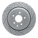 Dynamic Friction 2007-2015 Infiniti Q60 Rear Right Drilled & Slotted Geoperformance Rotor by Dynamic Friction Company 830-68010R
