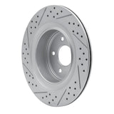 Dynamic Friction 2007-2015 Infiniti Q60 Rear Right Drilled & Slotted Geoperformance Rotor by Dynamic Friction Company 830-68010R