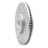 Dynamic Friction 2007-2015 Infiniti G37 Front Left Drilled & Slotted Geoperformance Rotor by Dynamic Friction Company 830-68011L