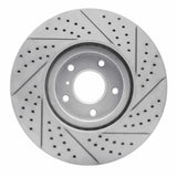 Dynamic Friction 2007-2015 Infiniti G37 Front Left Drilled & Slotted Geoperformance Rotor by Dynamic Friction Company 830-68011L