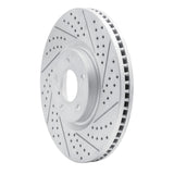 Dynamic Friction 2007-2015 Infiniti G35 Front Right Drilled & Slotted Geoperformance Rotor by Dynamic Friction Company 830-68011R