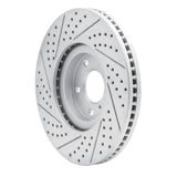 Dynamic Friction 2007-2015 Infiniti G35 Front Right Drilled & Slotted Geoperformance Rotor by Dynamic Friction Company 830-68011R